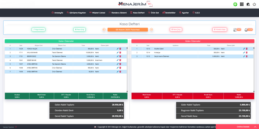 Kasa Defteri Güzellik Merkezi