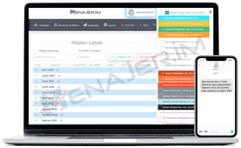 M&uuml;şteri Takibi ve Y&ouml;netimi