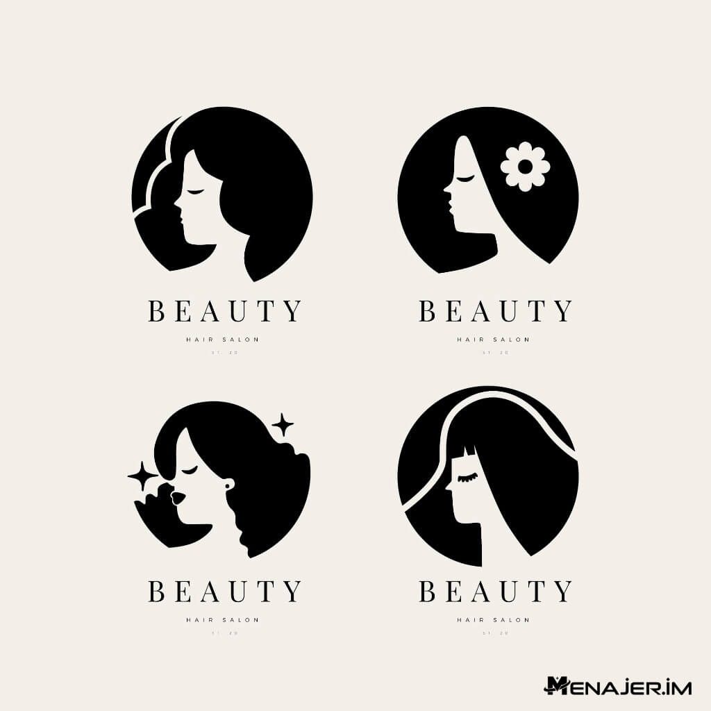Güzellik Salonu Logo Örnekleri - 2026