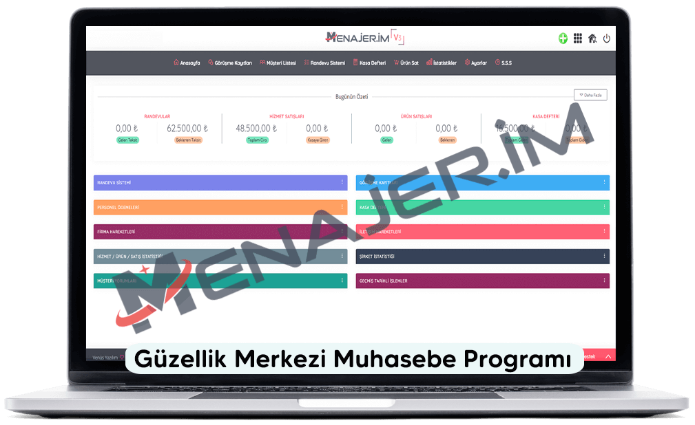 Güzellik Merkezi Muhasebe Programı