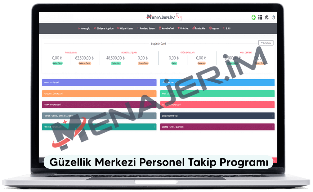 Güzellik Merkezi Personel Takip Programı