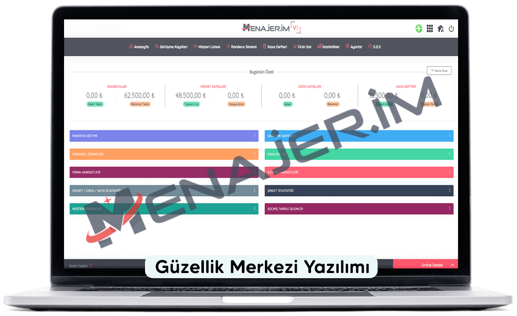 Güzellik Merkezi Yazılımı